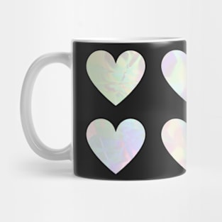 Iridescent heart pattern Mug